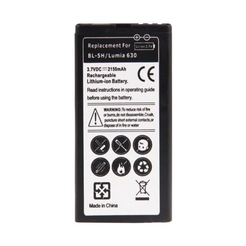 Ciszean 5x 2150mAh High Capacity BL-5H Rechargeable Li-ion Mobile Phone Battery For Nokia Lumia 630 636 638 635