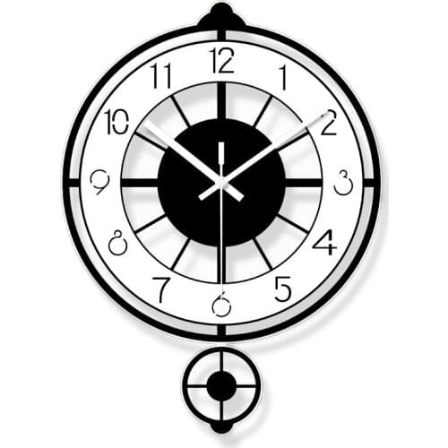 Creative Mute Modern Design Large Wall Clock Clocks for Home Kitchen Living Room Decor Battery Operated Silent