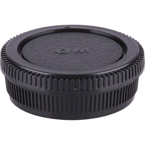 Camera Body cap + Rear Lens Cap for Olympus OM4/3 OM43 OM 4/3 43 E620 E520 E510 E500 E5