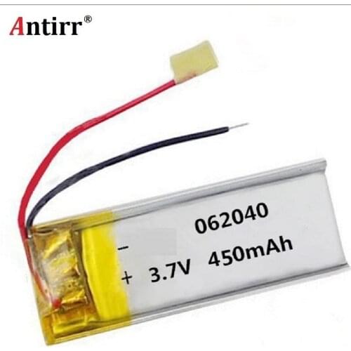 3.7V 450mAh 602040 Lithium Polymer Li-Po li ion Rechargeable Battery cells For Mp3 MP4 MP5 GPS PSP mobile bluetooth free shiping