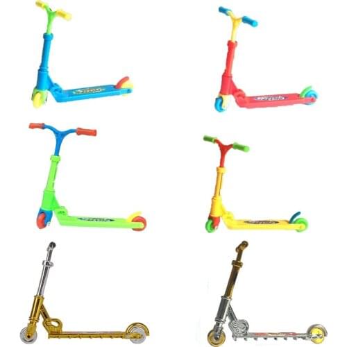 Simulation Mini Finger Scooter Model Childrens Educational Two-wheel Finger Scooter Bike Fingerboard Skateboard Toys