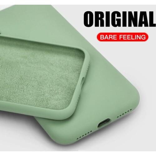 Fashion Soft Case for iPhone 7 8 6 6s Plus Original Liquid Silicone Candy Color Coque Capa For iPhone 11 Pro Max XR XS X Cover