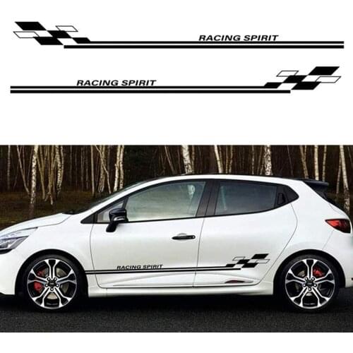 Suitable for Renault Clio Megane Duster side skirt car stickers modified garland stickers