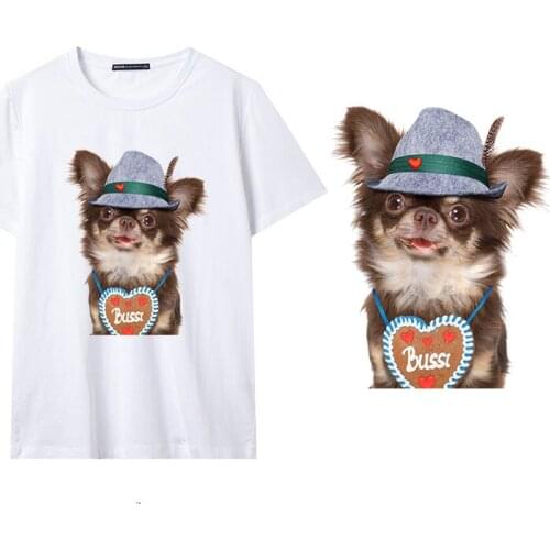 Hey Dog 2020 DIY Patches On Cloths Iron On Heat Transfer Printing Stickers For Clothes T-shirt Appliques Washable