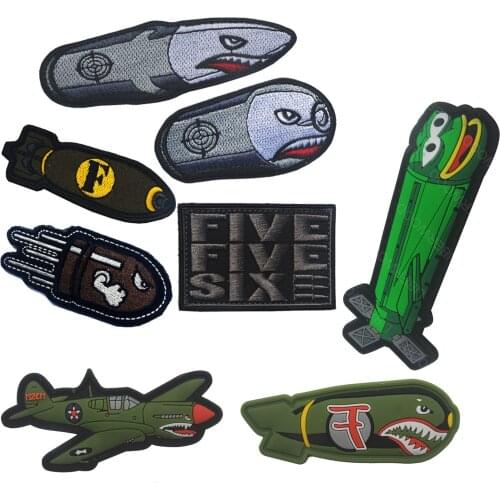 NEW PVC SMILE DROPPING F BOMB PATCH US FLYING TIGERS AIR FORCE WW2 SPITFIRE Aircraft Patches Badge for BIKER Jacket