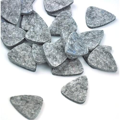 Wholesale 100pcs/lot Natural Wool Felt 3mm Guitar Picks Plectrums for Ukelele
