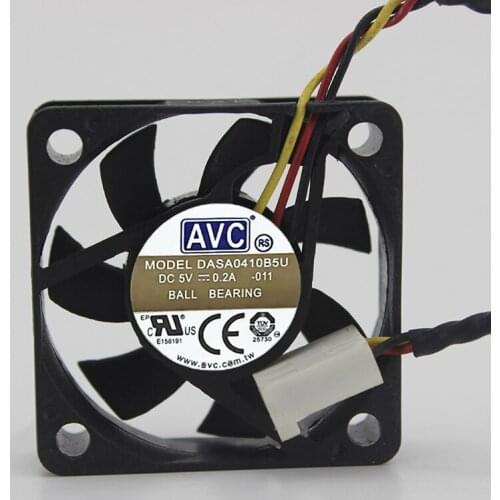 Original genuine 4010 5V 0.20A DASA0410B5U double ball cooling fan 4cm