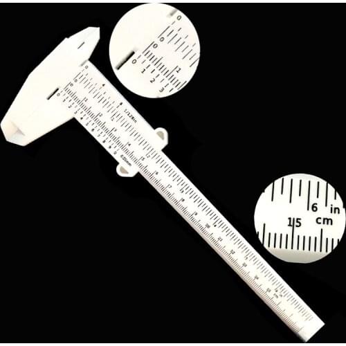 1 Pc Portable 150MM Plastic Eyebrow Measuring Vernier Caliper Tattoo Microblading Ruler Permanent Makeup Measurement Tools