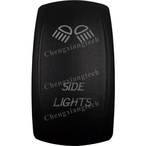 Car Boat Truck Backlit Swtich Cap- Laser Engraving -SIDE LIGHTS-for Led Carling Arb Narva 4x4 RV Rocker Switch, Cover Only