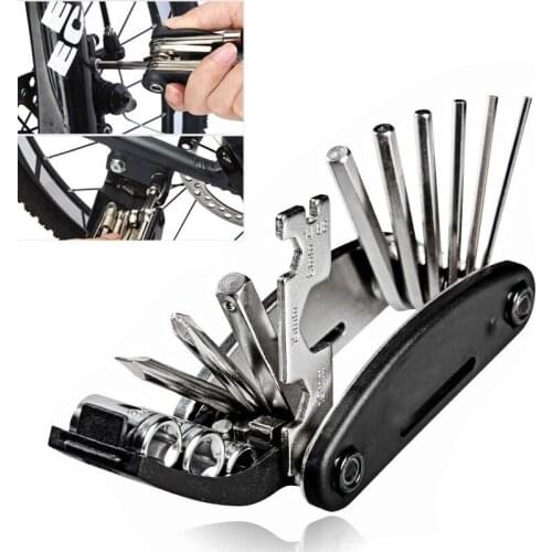 16 in 1 MTB Bike Portable Socket Bicycle Multi Wrench Screwdriver Repair Kit Cycling Motorcycle Mechanic Tool Set Touring Pocket