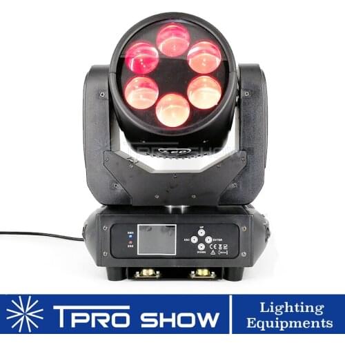 LED Mobile Heads Beam Stage Lighting Effect 6x25W LED Beam Moving Head Professional DJ Lights for Disco Dmx Sound Auto Control