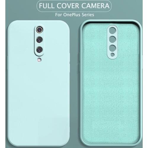 Cube Silicone Phone Case For OnePlus 8 8T 8Pro 7 6 6T 7T 7Pro 7T 9 Pro 9R Nord Soft Cover On Oneplus8 Matte Camera Protect Cover