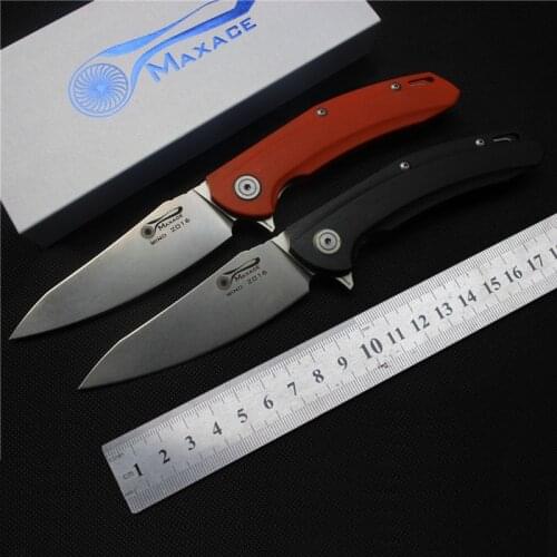 Maxace Wind Flipper ball brearing folding knife S35VN blade G10 handle camp Survival hunting Hiking Fishing Knives outdoor EDC