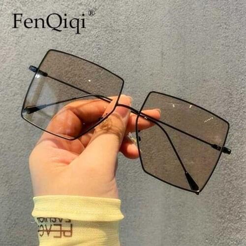 Oversized Sunglasses Women Men Retro Metal Frame Sunglasses Luxury Brand Designer Oculos De Sol Eyewear