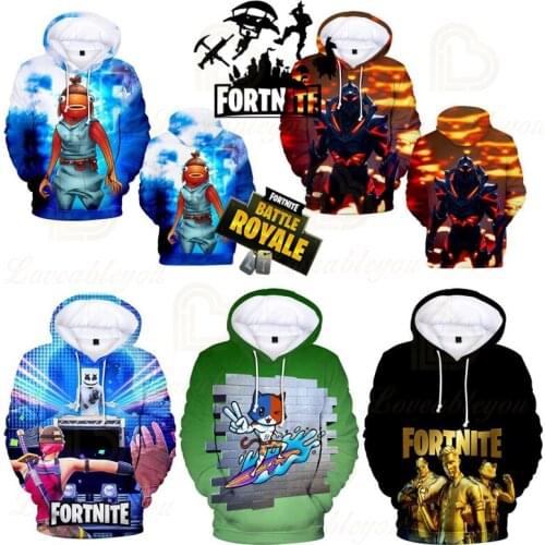 Men and Women NEW Fortnite Kids Hero Tops 2021 Boys Girls Crow Shoot Game 3D Print Hoodie Sweatshirt Harajuku Clothing