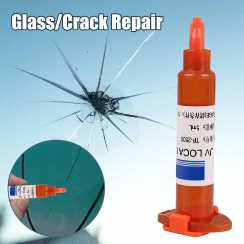 UV Glue Optical Clear Glue Window Repair Tool For Long Crack Glass Broken Crack Qucikly Bonding Strength Restore Window Screen