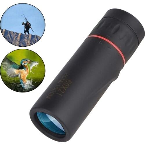 1PC 60x21 MINI Monocular Optical HD Lens Telescope For Outdoor Sport Camping Hiking Sporting Events Bird Watching Fishing