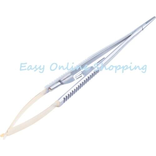 1pc Surgical Dental titanium Castroviejo Needle Holder Straight 140mm without lock