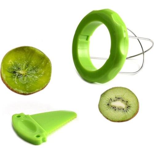 2pcs/Set Mini Kiwi Fruit Cutter Peeler Tool Kitchen Gadgets For Kiwifruit Knife Pitaya Slicer Green Hot Sale Kitchen Accessories