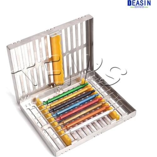 2018 new arrival 1 set Periodontal Surgical Set Scaler set Periodontal instrument subgingival scraper with Disinfection box