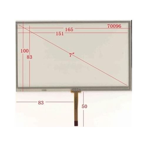 70096 new 7 inch 165*100 mm GPS resistor touch screen