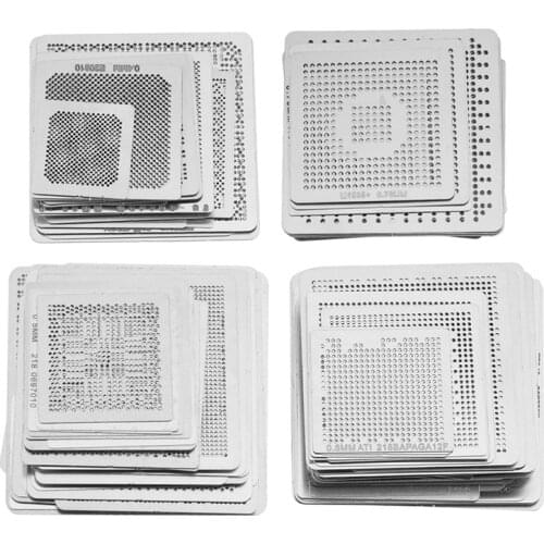 Promotion! 144Pcs BGA Direct Heat Graphics Card BGA Stencils for / / ATI Video Chips Bga Reballing Stencil Tample Kit