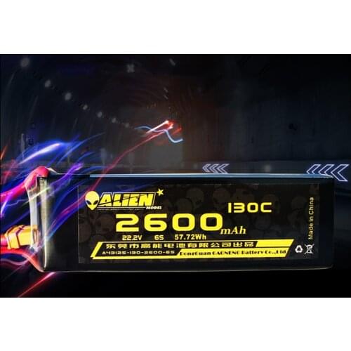 2600mAh 130C Lipo Battery 2S 3S 4S 6S 7.4V 11.1V 14.8V 22.2V XT60 Plug Connector for FPV Racing Drone Quadcopter Whoop Parts