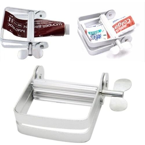 Aluminum Home Bathroom Tube Rolling Holder Squeezer /Toothpaste Dispenser Rolling Tube Push Squeezer Bathroom Home Commodity