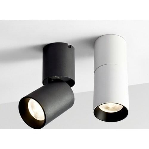 Anti-glare LED COB Downlight 12W 18W Dimmable AC110V-260V Ceiling Lamp 24W 24° Spot Light Aluminum For Store Home Lighting