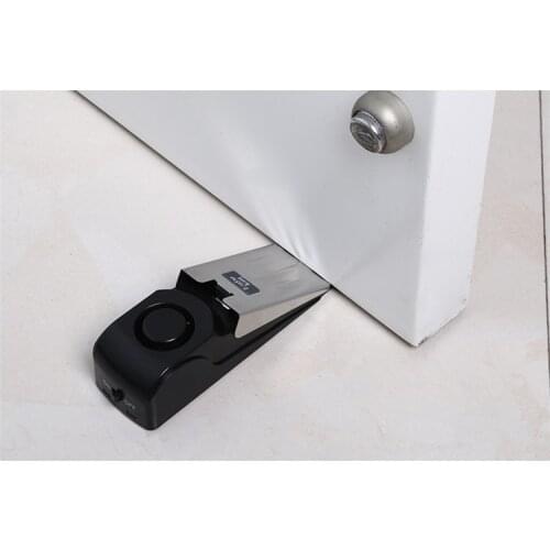 Door Stop Alarm Sensor Wireless 120dB Vibration Home Traveling Hotel Office Safety Wedge Stopper Alert Security System