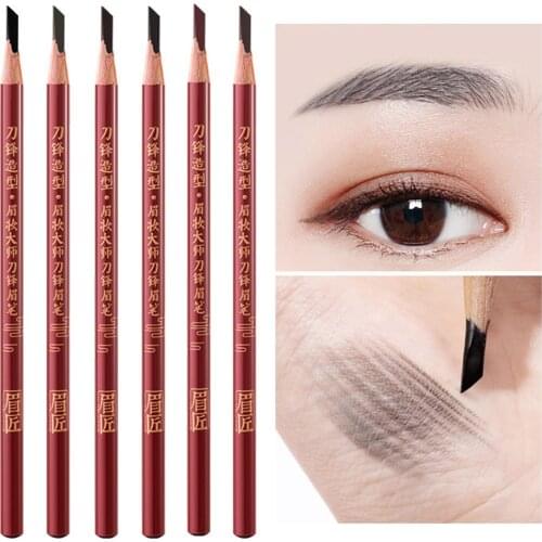 Women Wood Natural Long Lasting Non Smudge Eyebrow Pencil Cosmetics Makeup Tool
