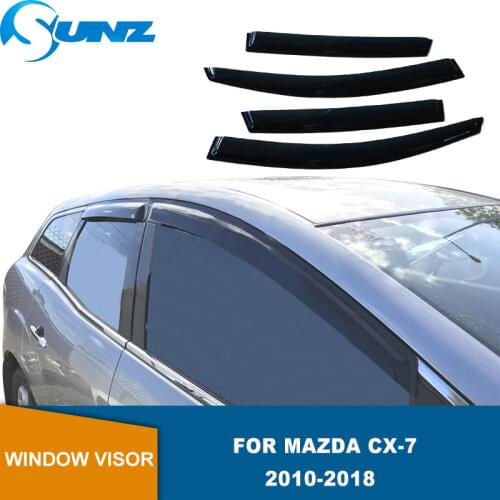 Visor For Mazda CX-7 CX7 2010 2011 2012 2013 2014 2015 2016 2017 2018 Window Side Visors Sun Rain Guard Vent Deflectors SUNZ