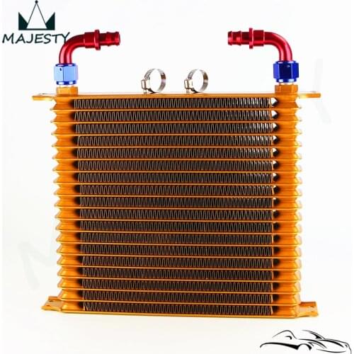 10.6"x12"x2" AN10 Trust 19 Row Engine Oil Cooler +2pcs Fittings