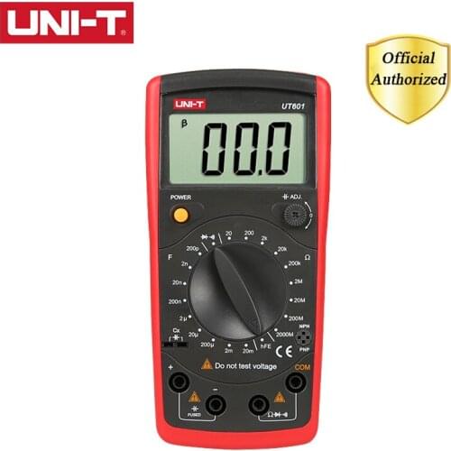 UNI-T UT601 Multimeter Modern Professional Capacitance Meters Ohmmeters Capacitor Resistor Transistor Test Continuity Buzzer
