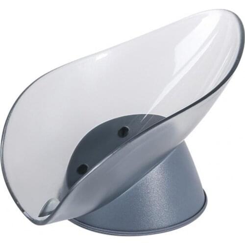 Soap Dish Leaf Design Punch-free ABS Draining Soap Holder for Bathroom