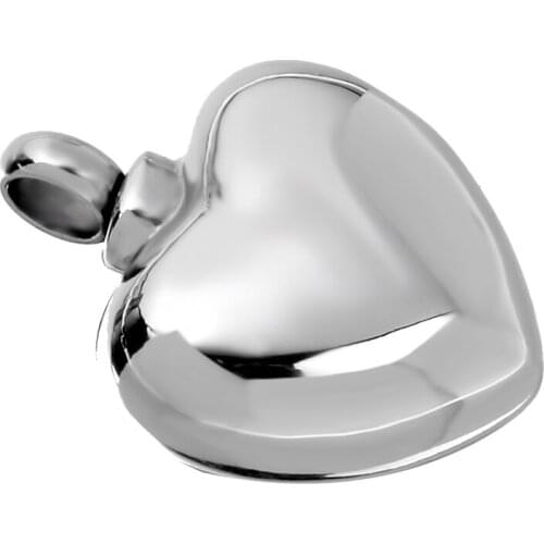 Stainless Heart Shape Cremation Urn Pendant Necklace Keepsake Jewelry Ash Holder+Funnel