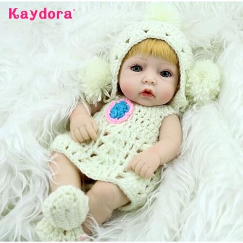 10 Inches Realistic Reborn Dolls Full Vinyl 25cm Mini Cute Girl Handmade Reborn Bebe lol Toy Gift For Children Kids Kaydora