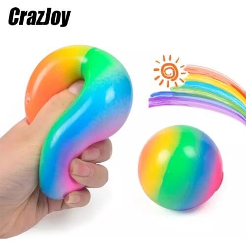 Needoh Balls Colorful Press Decompression Toys Anti-stress DNA ball Relieve Hand Squeeze Fidget Toy Pack For Children and Adults