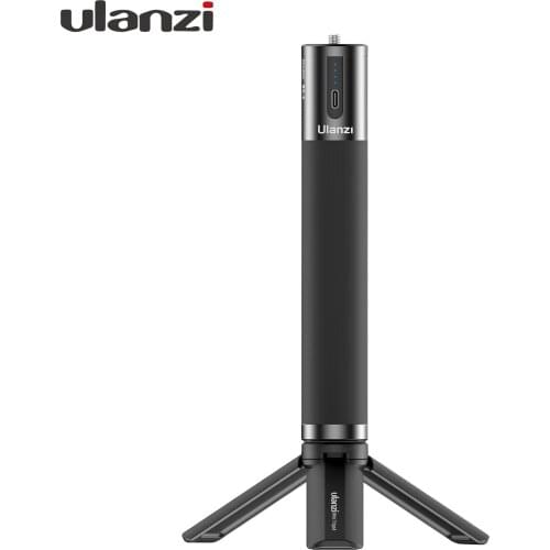 10000mAh Power Bank Hand Grip USB-A & Type-C Dual Charging Ports with Mini Tripod Compatible with Smartphone Digital Camera