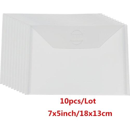 10Pcs/Set Large Stamp & Die Storage Pockets PVC Plastic Sheet for DIY Scrapbooking Cards Decoration Photo Card Frame New 2019