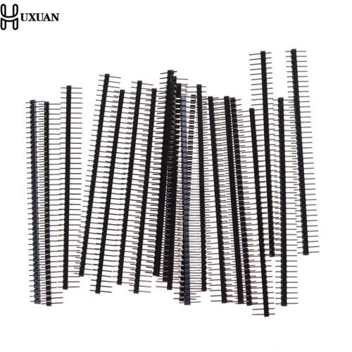 20pcs Single Male Pin Header For Arduin 1x40 Row 2.54 Breakable 40 Pins Connector Strip Board Module Electronic Part Elektronik