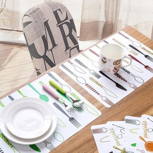 202140x28 cm Placemats PVC Table Mat Kids Tableware Cartoon Dining Table Disc Pads Coasters Napperon Plate Mat