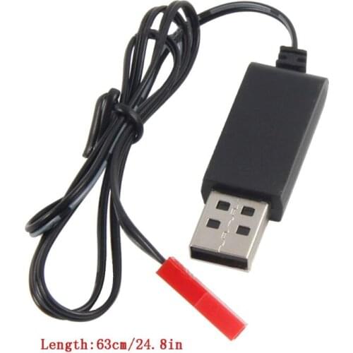 3.7V 500mA For Lipo Lithium Battery USB Cable Charger Red Female Head JST Plug E56B