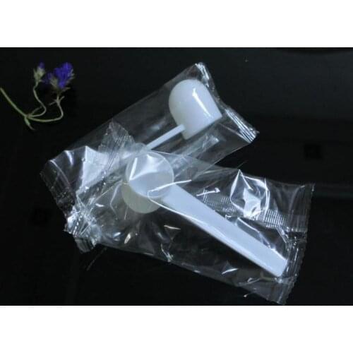 5 Gram Measuring Spoons with Individual Package 5G Professional White Plastic Scoops for Food Milk Washing Powder Medicine SN