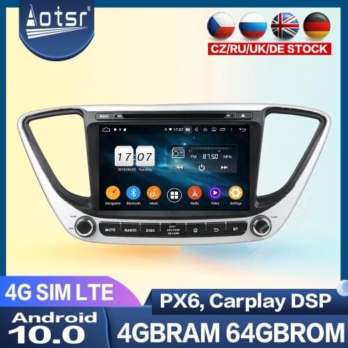 Car Radio Screen For Hyundai Verna 2016+ Multimedia Player Android Audio GPS Navigation Head Unit Car DVD Player Stereo Carplay