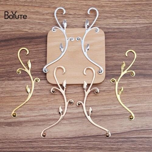 BoYuTe New Arrive (5 Pairs/Bag) 125MM Metal Brass Vine Materials Diy Handmade Jewelry Making Accessories