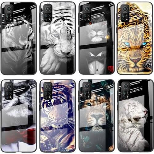 Tempered Glass Hot Luxury Cover Tiger Lion Leopard African For Xiaomi POCO F3 F2 X3 NFC X2 M2 Pro Shockproof Shell Phone Case