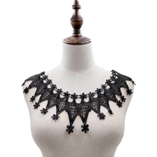 DIY Floral Lace Neckline Neck Collar Trim Dress Clothes Sewing Applique Decor