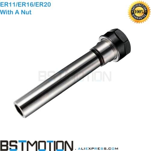 Collet Chuck Holder C8 C10 C12 C16 C20 C25 for ER8 ER11 ER16 ER20 Collet 100L 150 200 Extension Straight Shank ER11A ER16A ER20A
