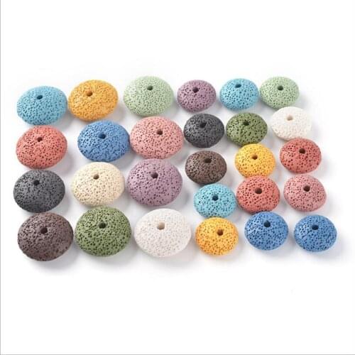 Colorful Volcanic Lava Beads Lava Stone Beads Volcanic-Stone Wholesale Natural Stone Beads for DIY Earring Jewelry Making Z880